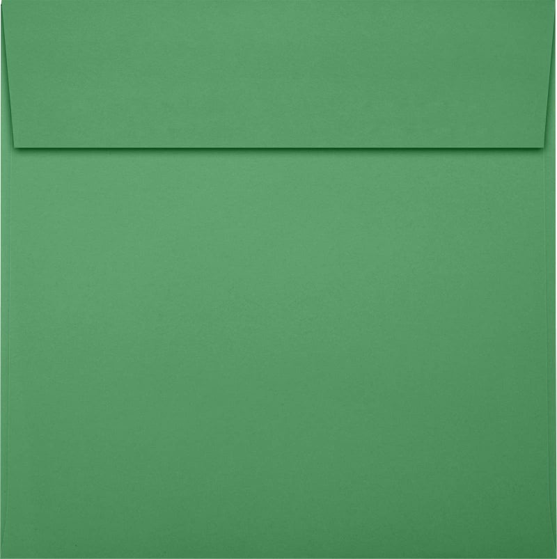 Envelopes.com 6 x 6 Square Envelopes w/Peel & Press - Holiday Green (50 Qty.) | Perfect For Thank You Notes, RSVPs, Greeting Cards, Weddings or any Announcement | 80lb Text Paper | 8525-12-50 - Image 2